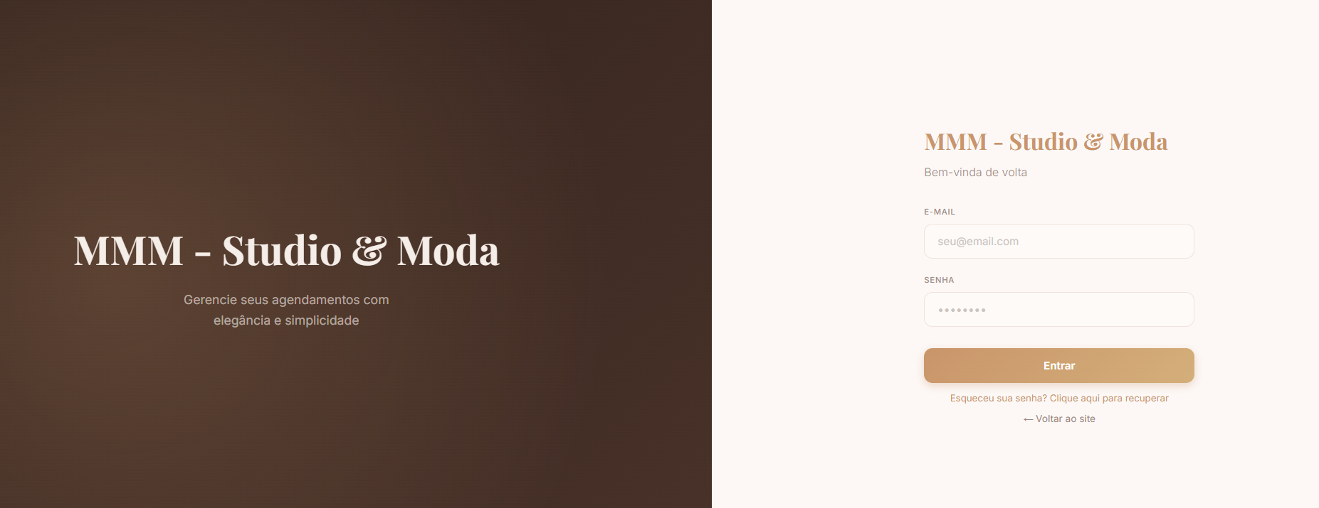 Paloma Rodrigues Hair - login administrativo